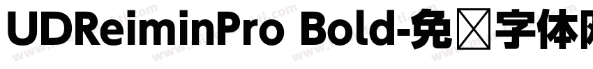 UDReiminPro Bold字体转换
